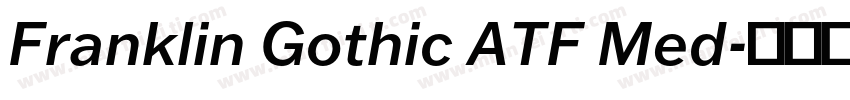 Franklin Gothic ATF Med字体转换